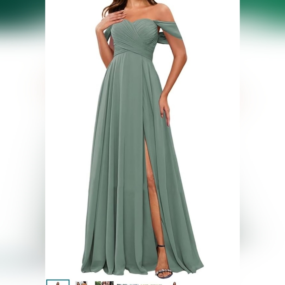 Elegant Green Evening Gown